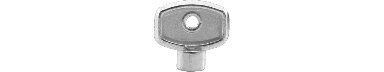 ASW HG-TEC Schlüssel zu Lüftungsstopfen, Metallguss vernickelt ASW HG-TEC Schlüssel zu Lüftungsstopfen, Metallguss vernickelt