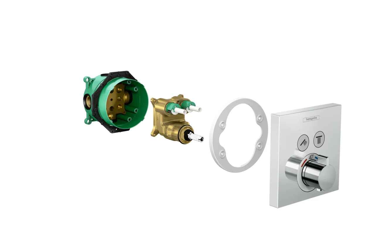 Hansgrohe iBox universal Grundkörper - rotationssymmetrisch, schallentkoppelt, Anschluss Rp 3/4, DN20, Einbautiefe 80–108 mm Hansgrohe iBox universal Grundkörper - rotationssymmetrisch, schallentkoppelt, Anschluss Rp 3/4, DN20, Einbautiefe 80–108 mm
