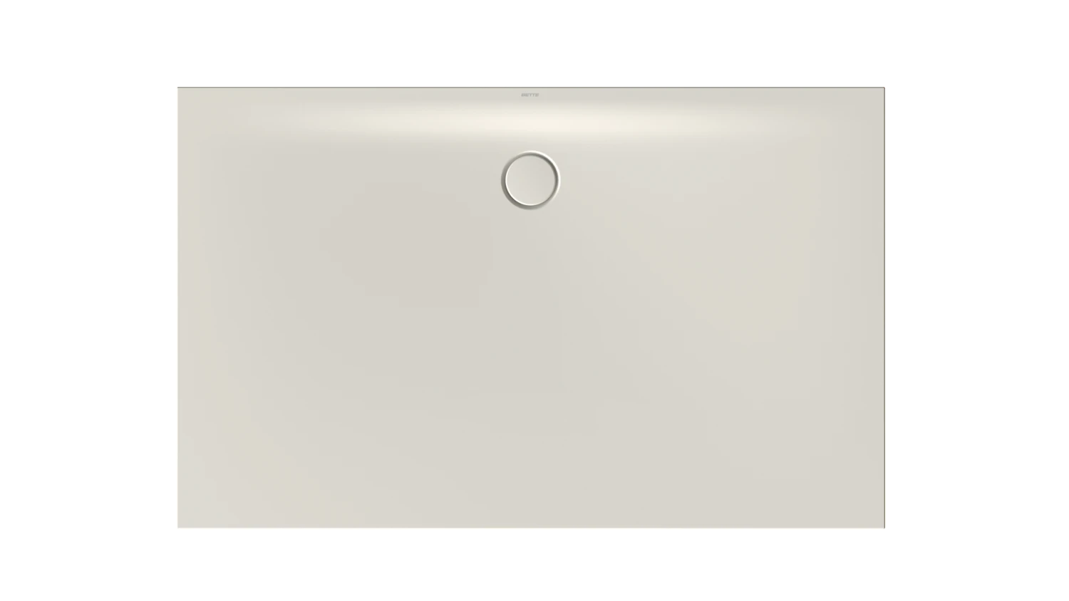 Bette rechteck Duschwanne „BetteFloor Side“ 1600 × 1000 mm ohne Oberflächenbeschichtung, mit BetteGlasur Plus, ohne Wannenträger, in Flax