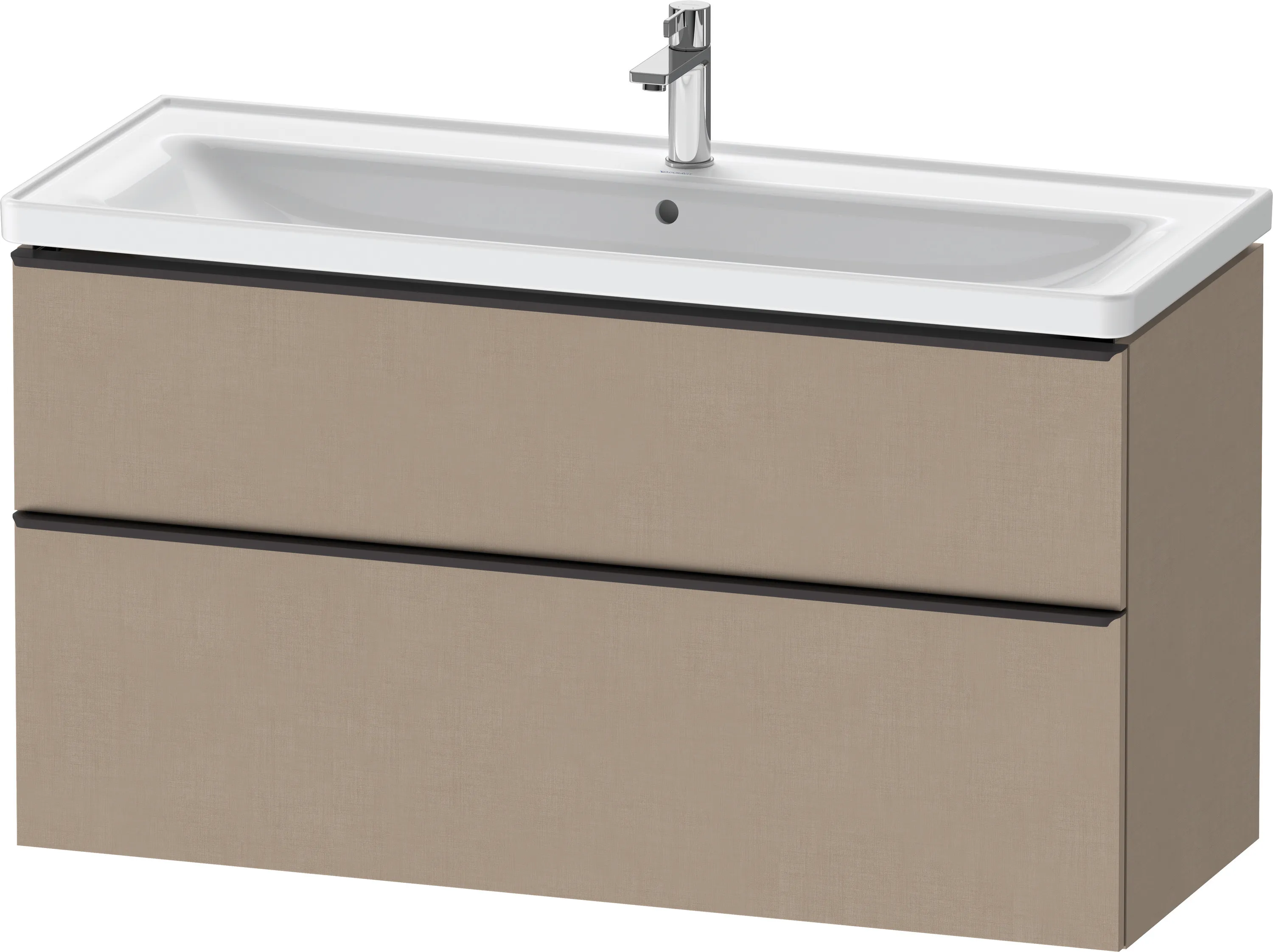 Duravit Waschtischunterschrank wandhängend „D-Neo“ 118,4 × 62,5 × 45,2 cm Leinen