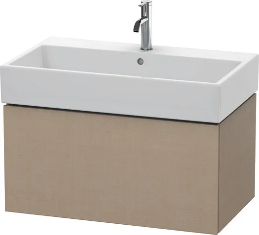 Duravit Waschtischunterschrank wandhängend „L-Cube“ 78,4 × 39,4 × 45,9 cm Leinen