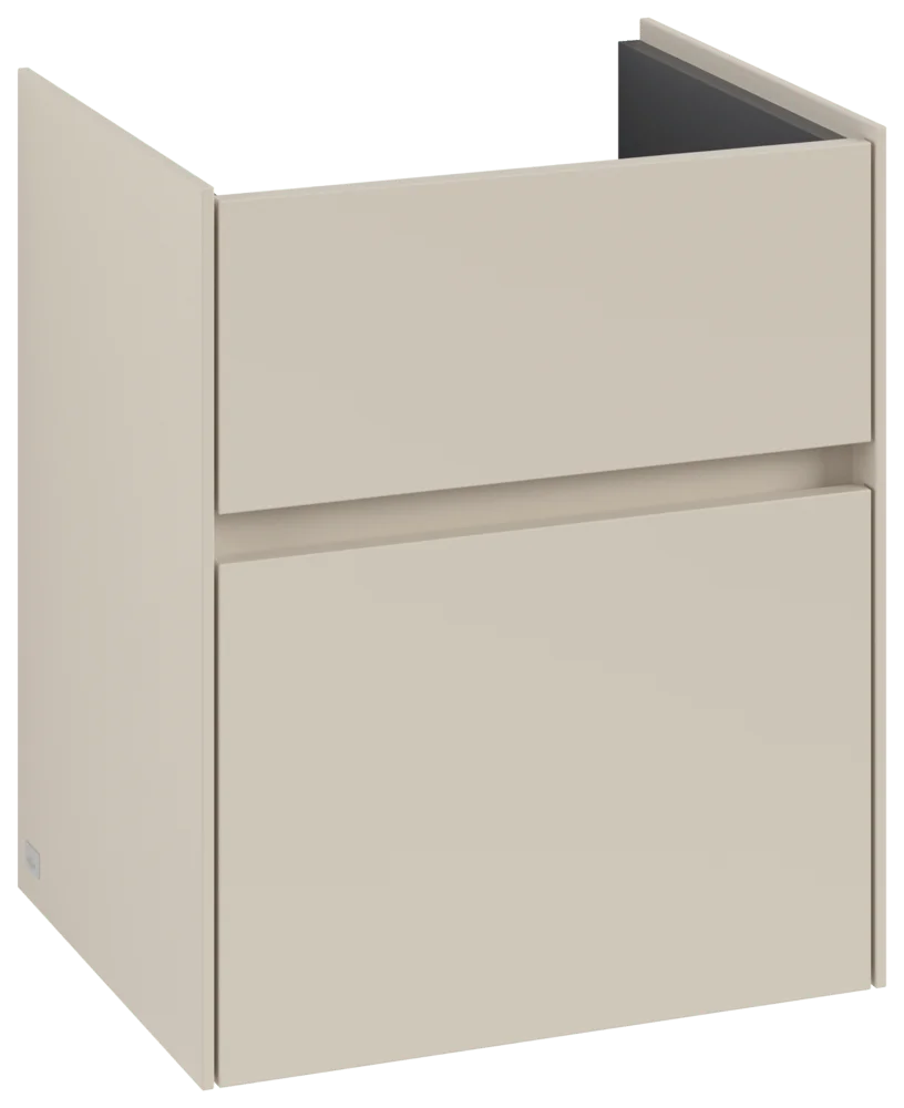 Villeroy & Boch Waschbeckenunterschrank Collaro C00600, Cashmere Grey, 460x374 mm, Höhe 546 mm, mit SoftClosing, 2 Auszüge Villeroy & Boch Waschbeckenunterschrank Collaro C00600, Cashmere Grey, 460x374 mm, Höhe 546 mm, mit SoftClosing, 2 Auszüge