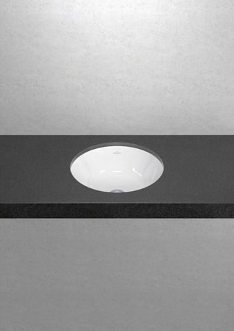 Unterbauwaschtisch „Architectura“, mit Überlauf, ohne Hahnlochbohrung ⌀ 45 × 22 cm 