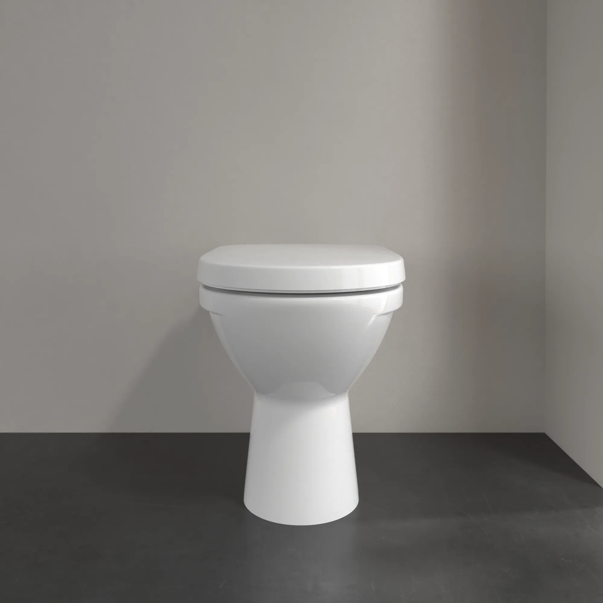 Tiefspül-WC O.novo 565710, 360 x 560 x 400 mm, Oval, bodenstehend, Abgang waagerecht, Weiß Alpin Tiefspül-WC O.novo 565710, 360 x 560 x 400 mm, Oval, bodenstehend, Abgang waagerecht, Weiß Alpin