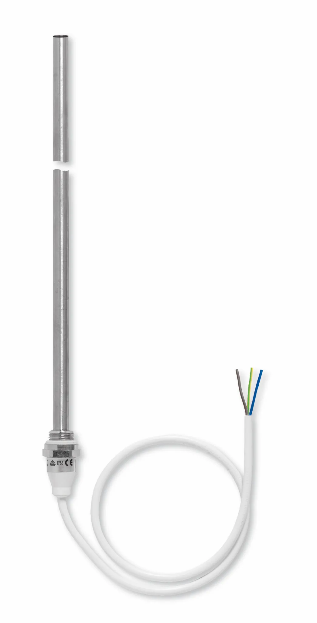 Heizstab Serie P, Ausführung O mit Litze, mit 3-Aderlitze, 230 V, 400 W