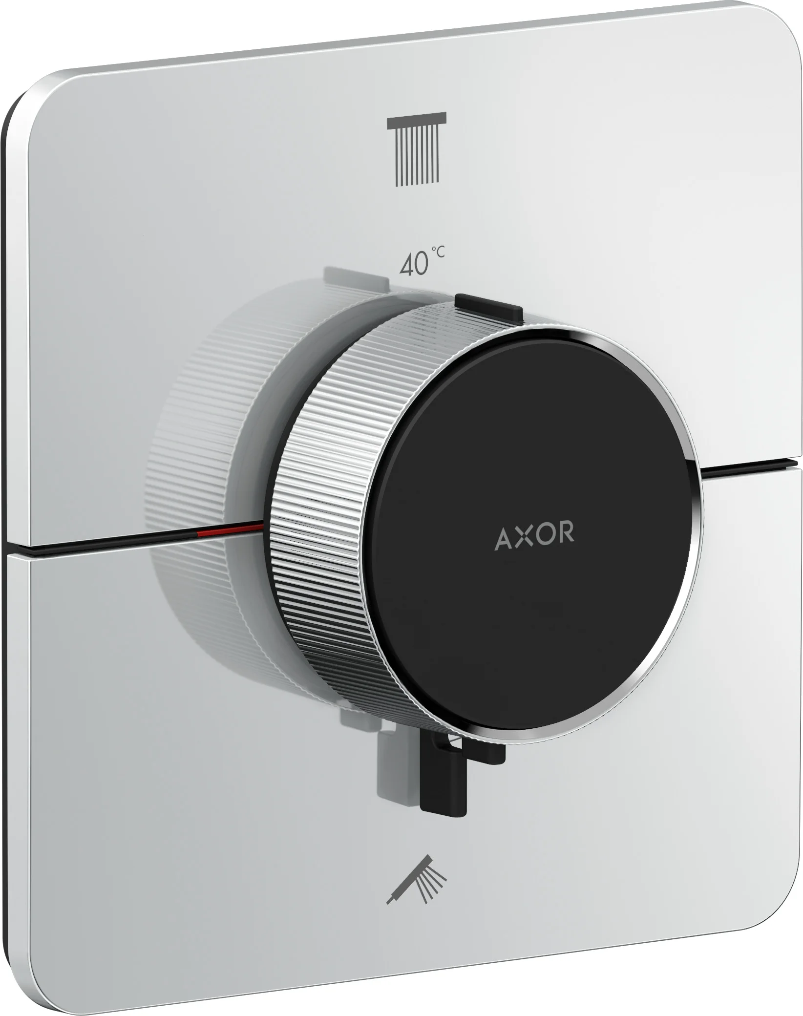 Hansgrohe AXOR ShowerSelect ID Thermostat Unterputz, Chrom, 2 Verbraucher, flache Rosette, einfache Installation