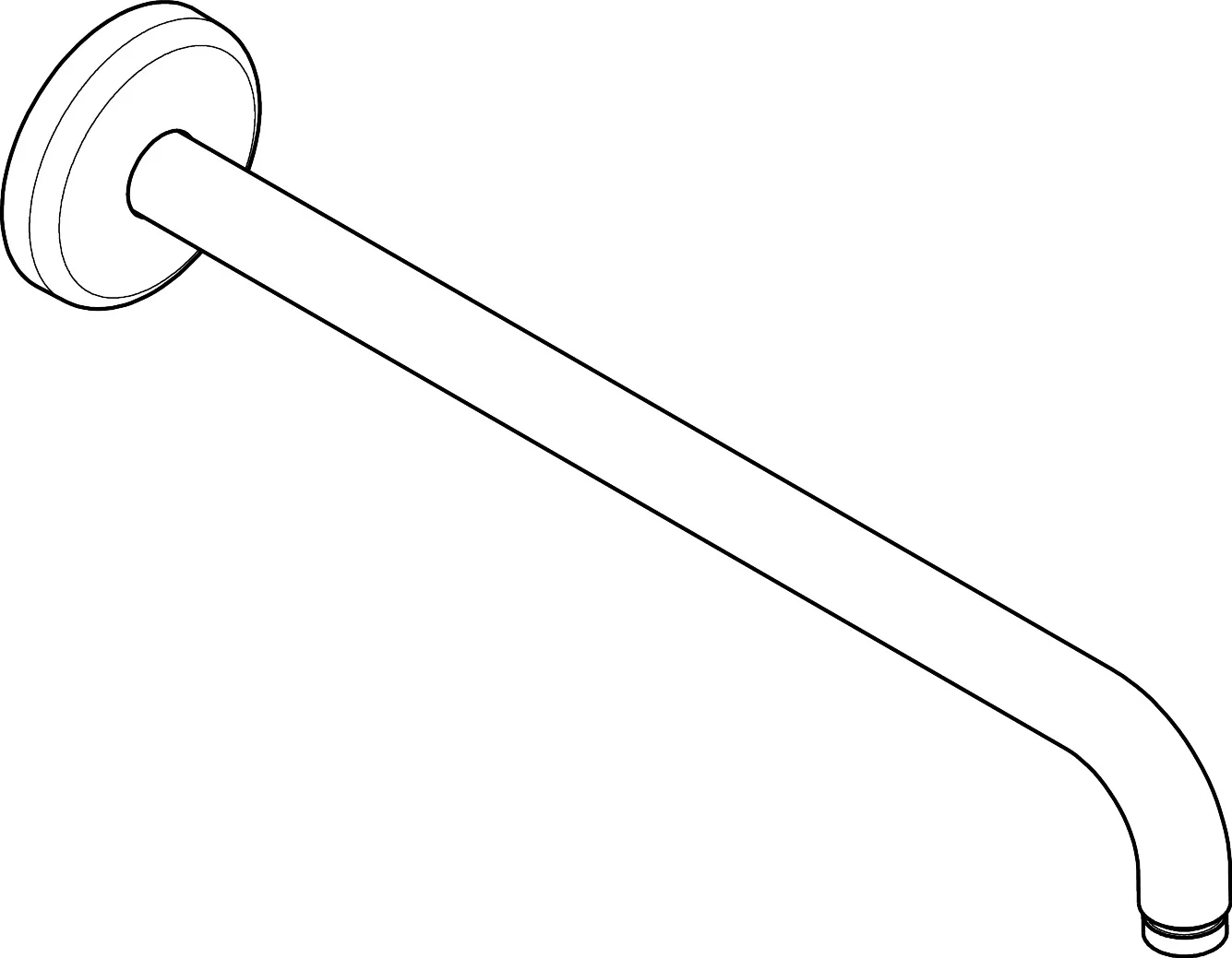 AXOR Archivio Brausearm 389 mm, Oberfläche: Chrom