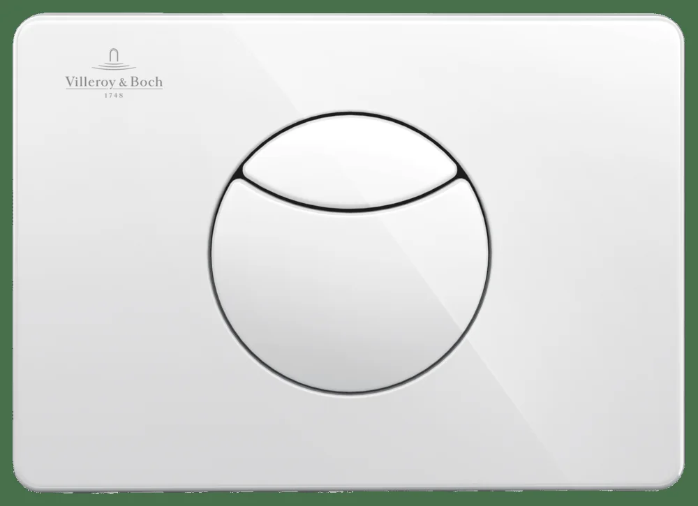 Villeroy & Boch ViConnect WC-Betätigungsplatte 100S Weiß Villeroy & Boch ViConnect WC-Betätigungsplatte 100S Weiß