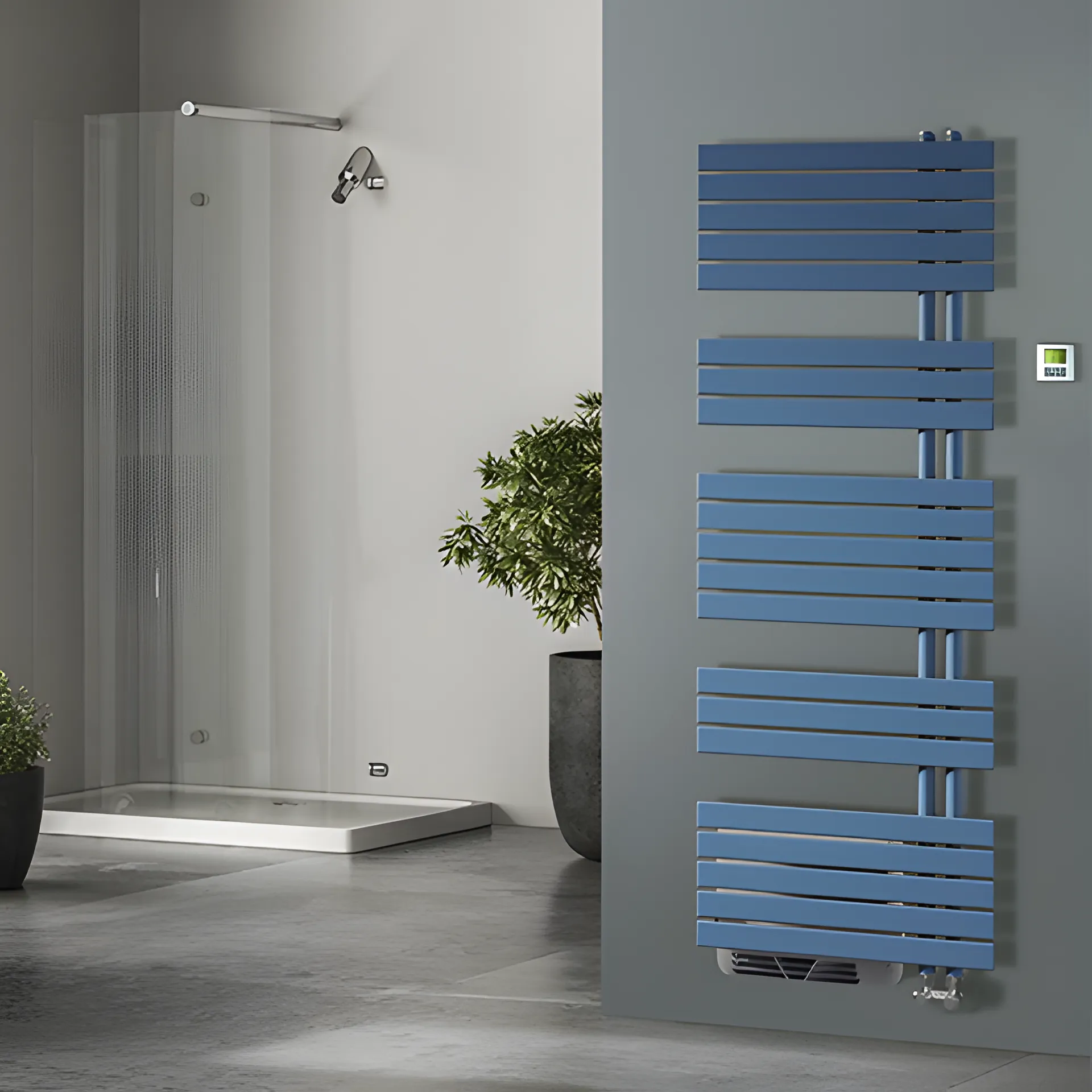 BEMM Design-Heizkörper „Soul-S Air Mix“ L 55 × 117,6 cm, Sammelrohre links