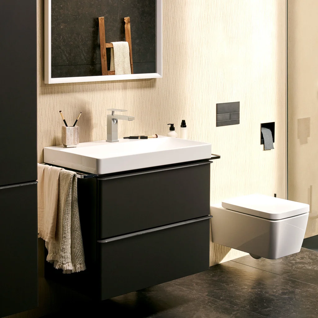 Hansgrohe Tecturis E Einhebel-Waschtischmischer 110 CoolStart EcoSmart+ mit Zugstangen-Ablaufgarnitur, Chrom