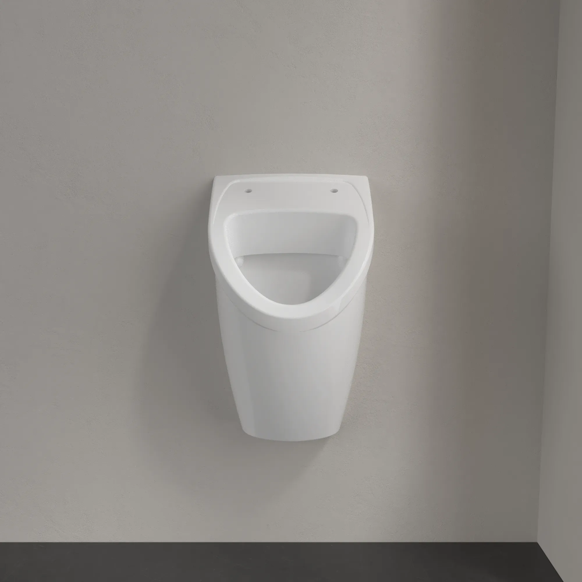 Urinal „O.novo“ Compact, mit Zielobjekt, Zulauf verdeckt 29 × 49,5 × 24,5 cm in Weiß Alpin Urinal „O.novo“ Compact, mit Zielobjekt, Zulauf verdeckt 29 × 49,5 × 24,5 cm in Weiß Alpin