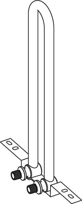 TECEflex HK-Montagegarnitur für Ventilkompakt-HK, Wandmontage, Dimension 16 TECEflex HK-Montagegarnitur für Ventilkompakt-HK, Wandmontage, Dimension 16