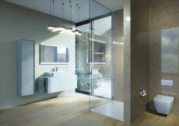 Waschtischarmatur Edge, 5 l/min., mit Ablaufgarnitur, Ausladung 125mm, Chrom Waschtischarmatur Edge, 5 l/min., mit Ablaufgarnitur, Ausladung 125mm, Chrom