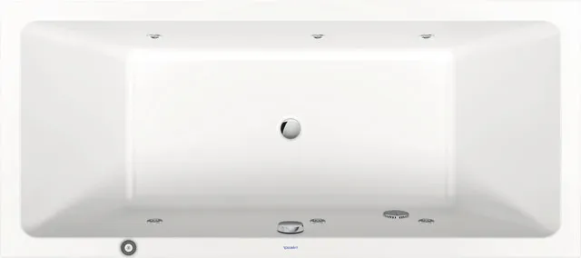 Duravit Whirlwanne „No.1“ rechteck 1800 × 800 mm, Mittelablauf mit Jet Project, in Weiß Duravit Whirlwanne „No.1“ rechteck 1800 × 800 mm, Mittelablauf mit Jet Project, in Weiß