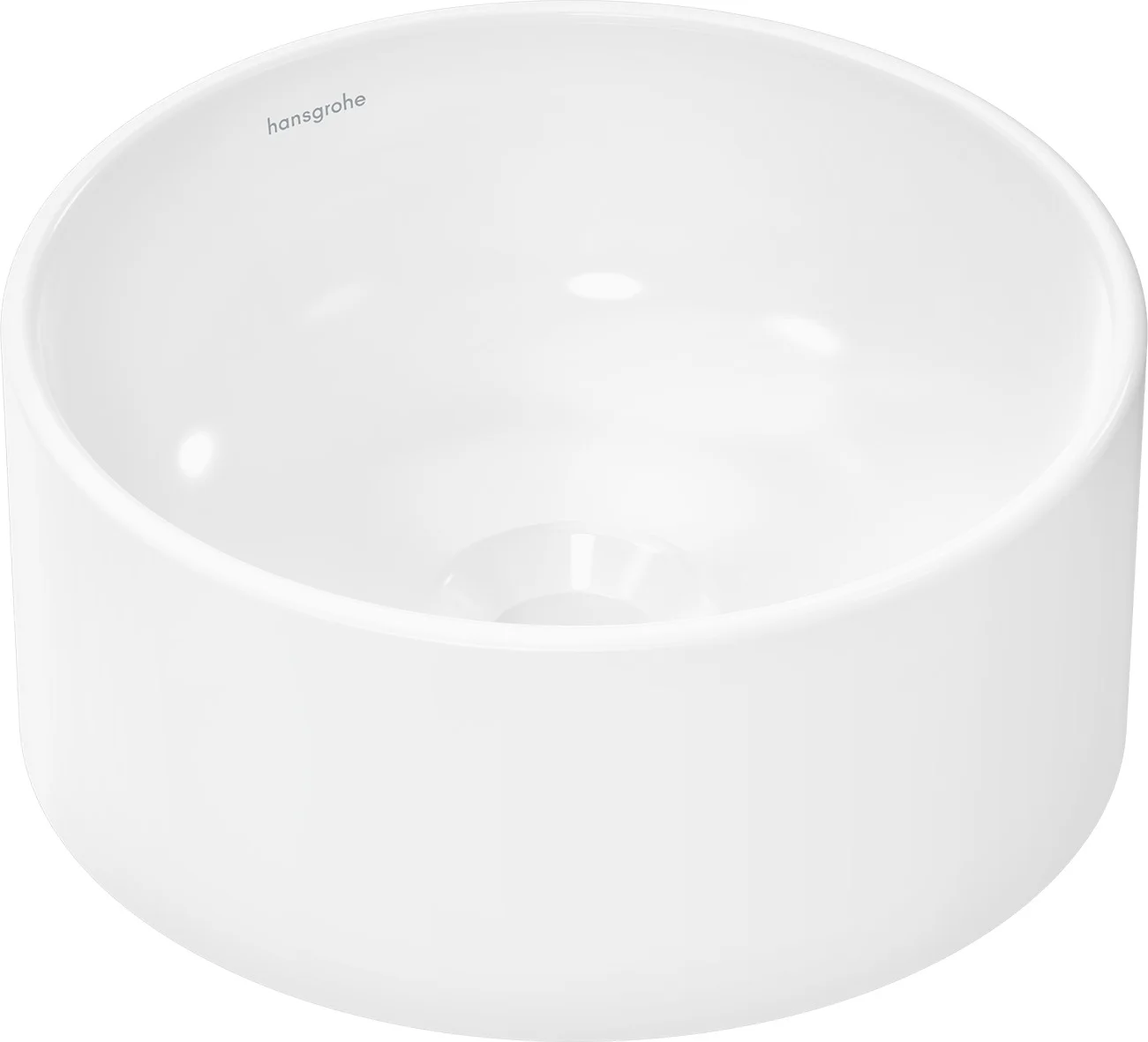 Hansgrohe Aufsatzwaschtisch Xuniva S, 300x300 mm, weiß, glänzend, ohne Hahnloch und Überlauf, SmartClean-Glasur Hansgrohe Aufsatzwaschtisch Xuniva S, 300x300 mm, weiß, glänzend, ohne Hahnloch und Überlauf, SmartClean-Glasur