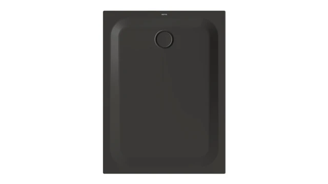 Bette rechteck Duschwanne „BetteUltra“ 1200 × 900 mm mit BetteAntirutsch Pro, ohne Oberflächenveredelung, mit Minimum-Wannenträger, in Anthracite