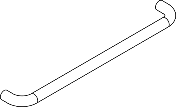 HEWI Handtuchhalter „Serie 477“ 59,8 × 2,8 × 8 cm in Signalweiß HEWI Handtuchhalter „Serie 477“ 59,8 × 2,8 × 8 cm in Signalweiß