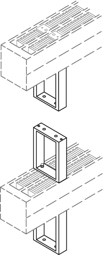 Kermi Bankkonsole für Konvektoren Typ 32/33, 131 x 110 cm in weiß