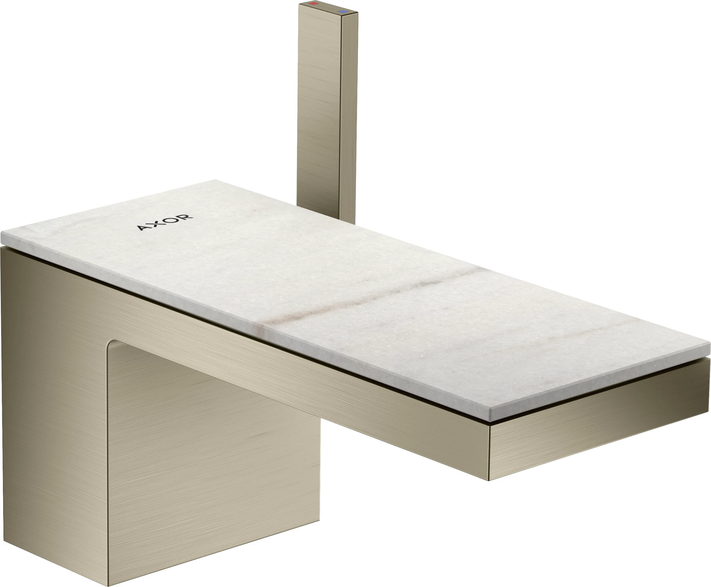 Hansgrohe AXOR MyEdition Platte 200 mm Marmor Lasa Covelano Vena Oro abnehmbar