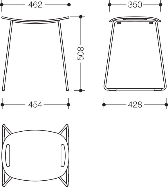 HEWI Hocker 48,9 cm