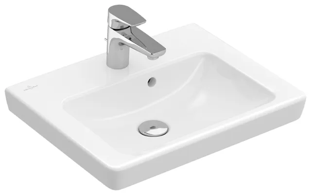 Villeroy & Boch Handwaschbecken für Montage mit Möbel „Subway 2.0“ 500 × 400 × 140 mm, mit Hahnlochbohrung, Hahnlochposition mittig, mit Hahnlochbank in Weiß Alpin Villeroy & Boch Handwaschbecken für Montage mit Möbel „Subway 2.0“ 500 × 400 × 140 mm, mit Hahnlochbohrung, Hahnlochposition mittig, mit Hahnlochbank in Weiß Alpin
