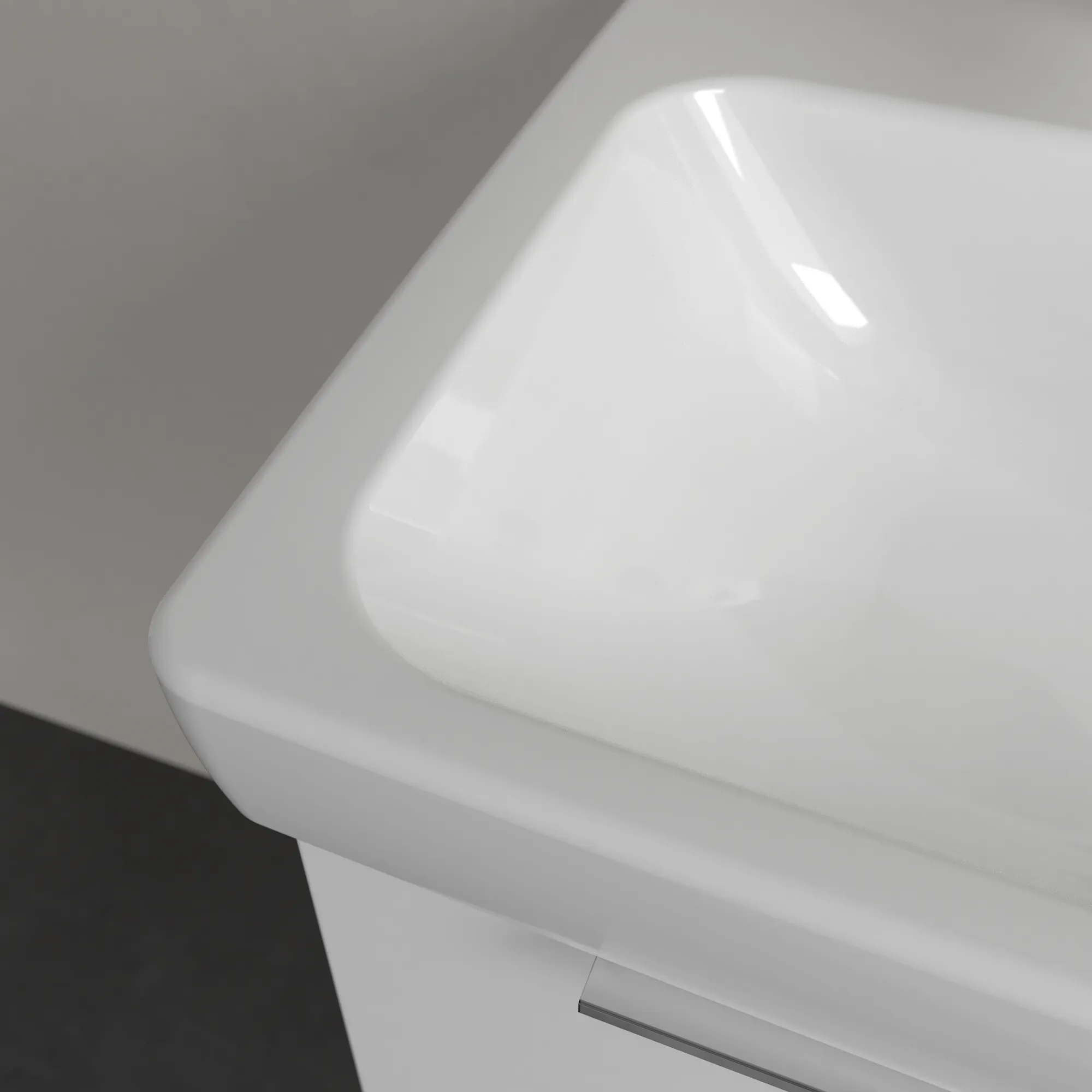 Villeroy & Boch Waschbecken „Architectura“ 550 × 420 × 165 mm, ohne Hahnlochbohrung, für Becken mittig in Weiß Alpin Villeroy & Boch Waschbecken „Architectura“ 550 × 420 × 165 mm, ohne Hahnlochbohrung, für Becken mittig in Weiß Alpin