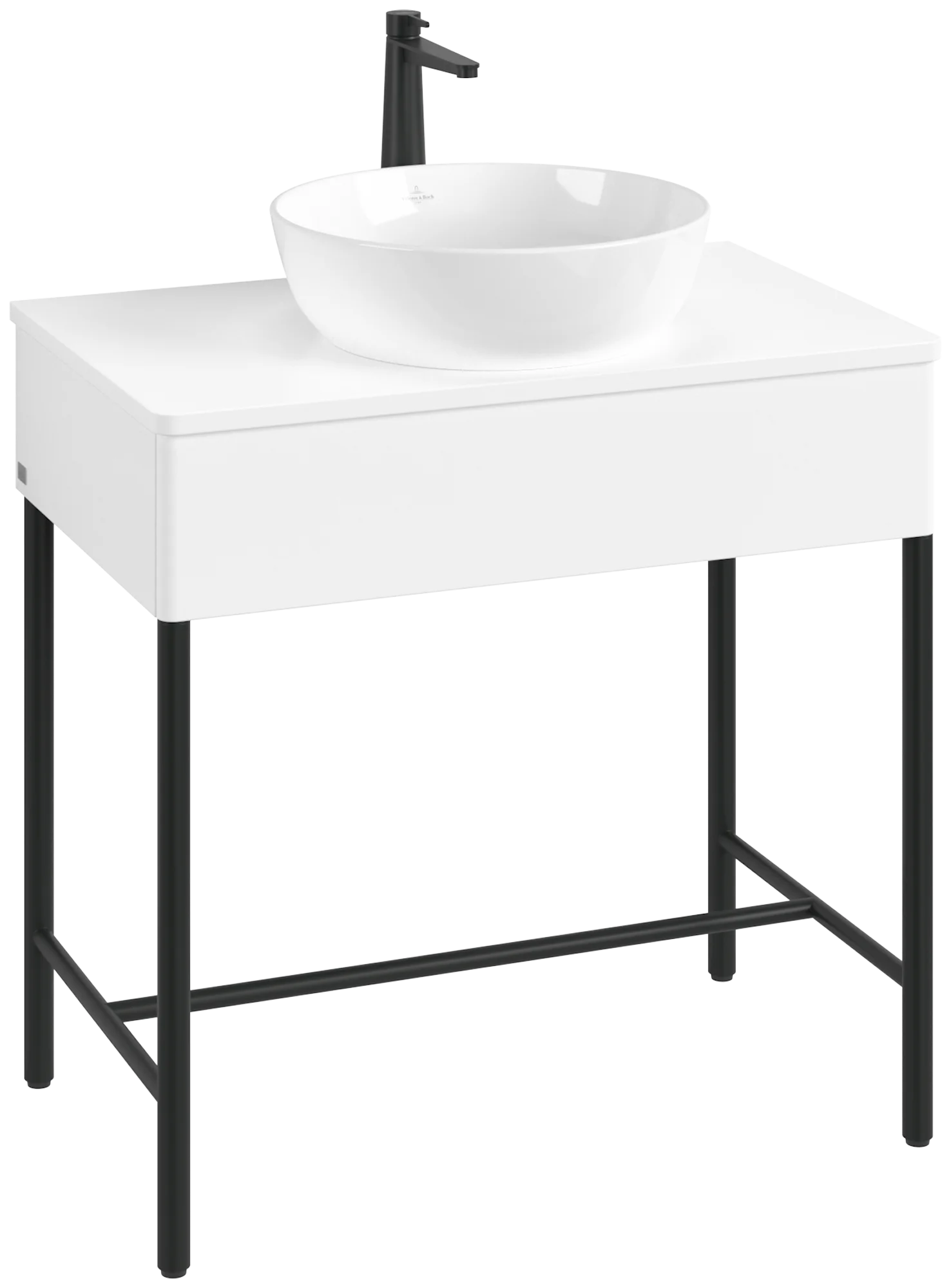 Villeroy & Boch Waschbeckenunterschrank Artis L60051, Eckig White Matt Lacquer, 800x782x500mm, mit Beleuchtung und Push-to-open Funktion Villeroy & Boch Waschbeckenunterschrank Artis L60051, Eckig White Matt Lacquer, 800x782x500mm, mit Beleuchtung und Push-to-open Funktion