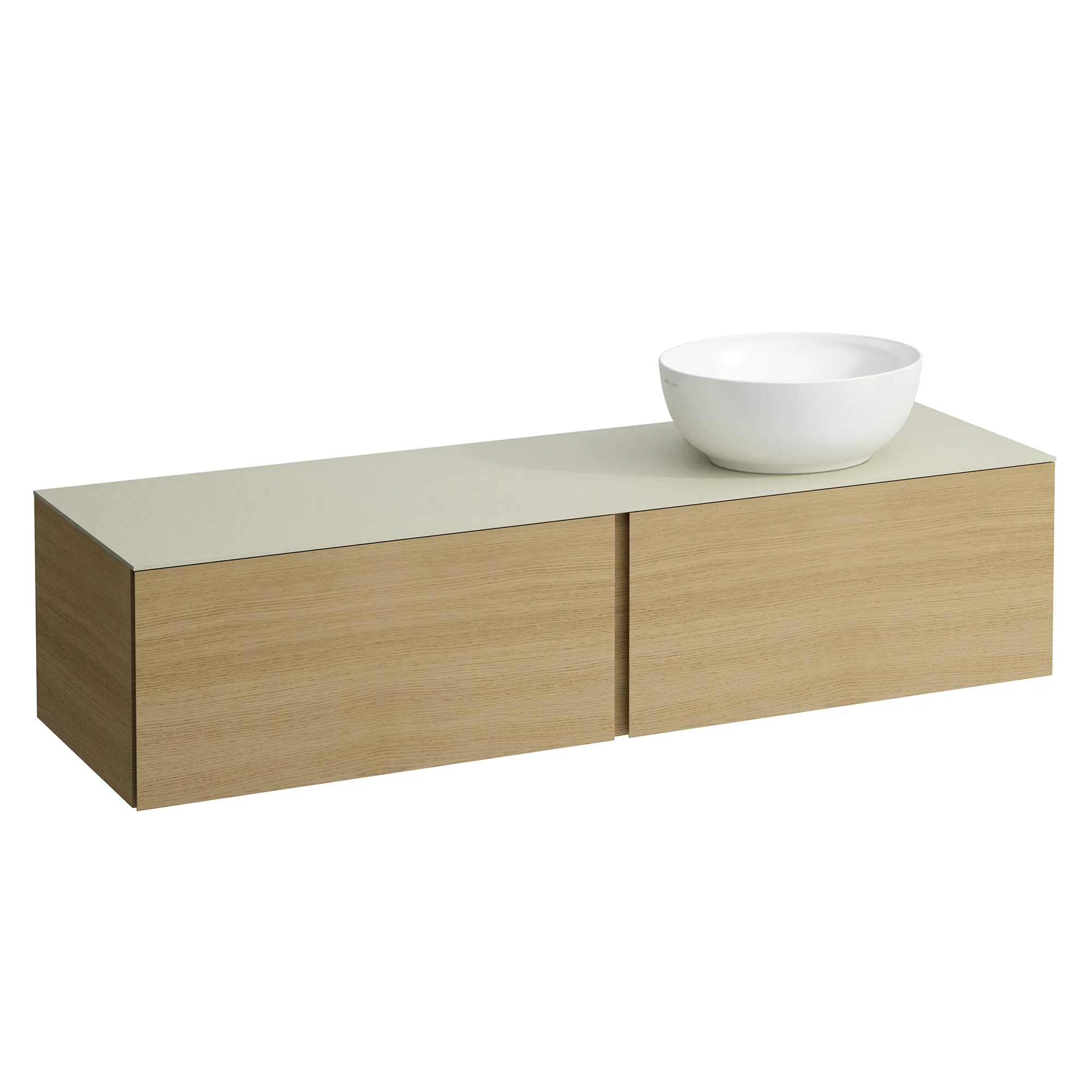 Laufen Schubladenelement „Ilbagnoalessi“ 1600 × 370 × 500 mm Eiche hell, mit Hahnlochbohrung, rechts Laufen Schubladenelement „Ilbagnoalessi“ 1600 × 370 × 500 mm Eiche hell, mit Hahnlochbohrung, rechts