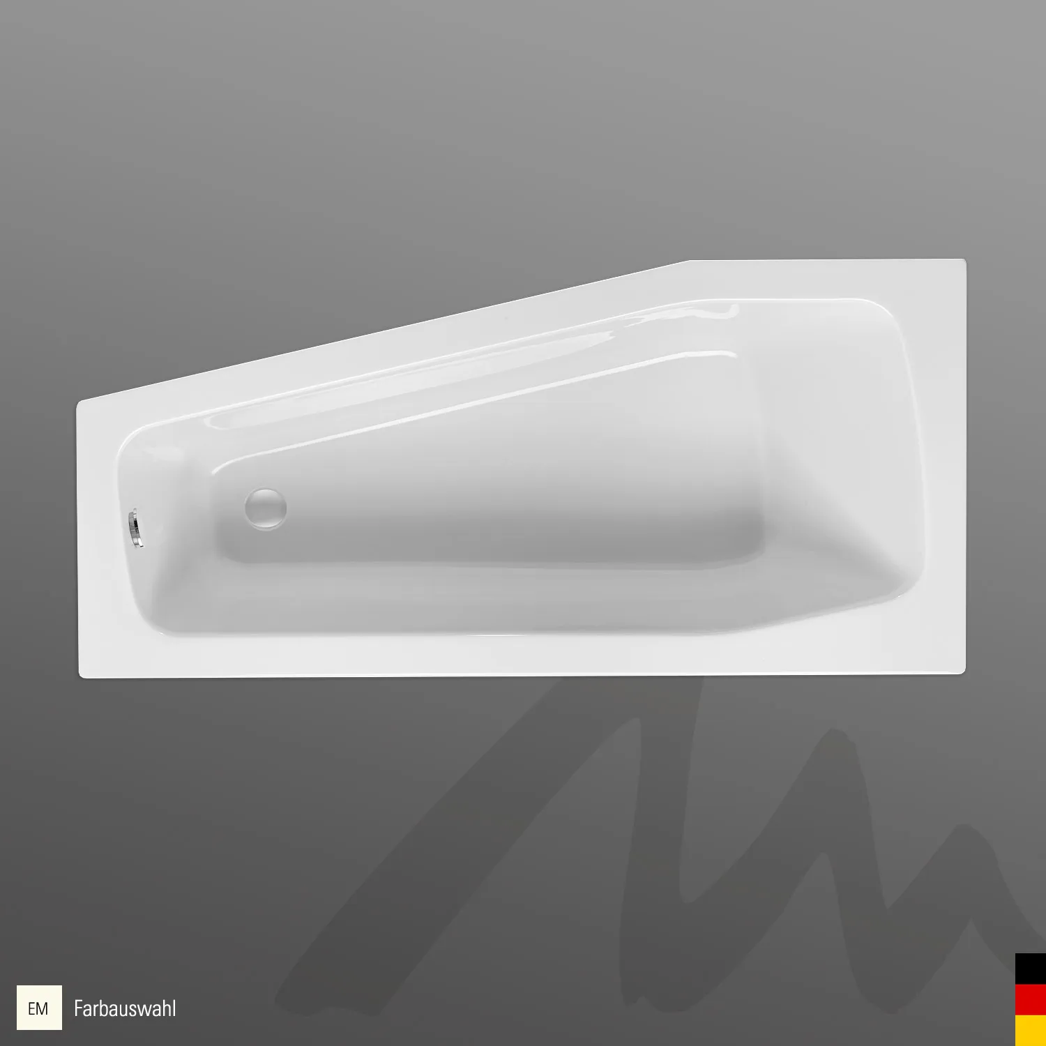 Mauersberger Acryl-Badewanne globosa 160⁄75 rechts, 1600x750x485, Farbgruppe: 3 Mauersberger Acryl-Badewanne globosa 160⁄75 rechts, 1600x750x485, Farbgruppe: 3