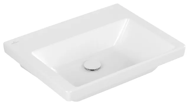 Villeroy & Boch Wandwaschtisch aus TitanCeram geschliffen „Subway 3.0“ 600 × 470 × 165 mm, ohne Hahnlochbohrung in Weiß Alpin Villeroy & Boch Wandwaschtisch aus TitanCeram geschliffen „Subway 3.0“ 600 × 470 × 165 mm, ohne Hahnlochbohrung in Weiß Alpin