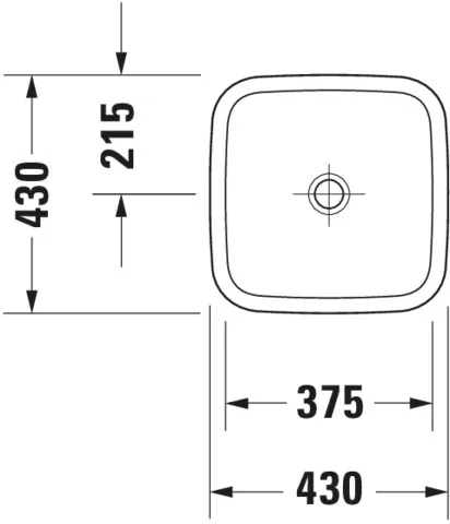 Aufsatzwaschtisch „DuraStyle“, ohne Überlauf