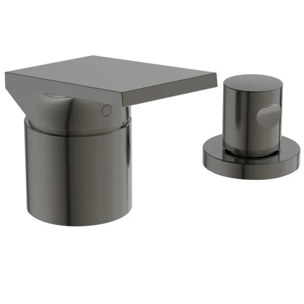 Ideal Standard 3-Loch-Badearmatur Extra mit Handbrause, Magnetic Grey Ideal Standard 3-Loch-Badearmatur Extra mit Handbrause, Magnetic Grey