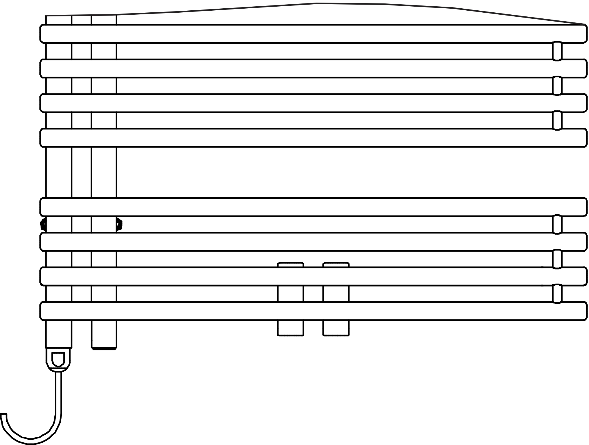 Kermi Design-Heizkörper „Diveo®“ 45 × 94 cm in Weiß Kermi Design-Heizkörper „Diveo®“ 45 × 94 cm in Weiß