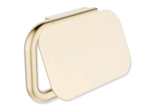 WC-Papierhalter mit Deckel, Edelstahl, PVD beschichtet, Breite 158 mm, Höhe 105 mm, Durchmesser 15 mm, in Farbe CK (Messing glänzend) WC-Papierhalter mit Deckel, Edelstahl, PVD beschichtet, Breite 158 mm, Höhe 105 mm, Durchmesser 15 mm, in Farbe CK (Messing glänzend)