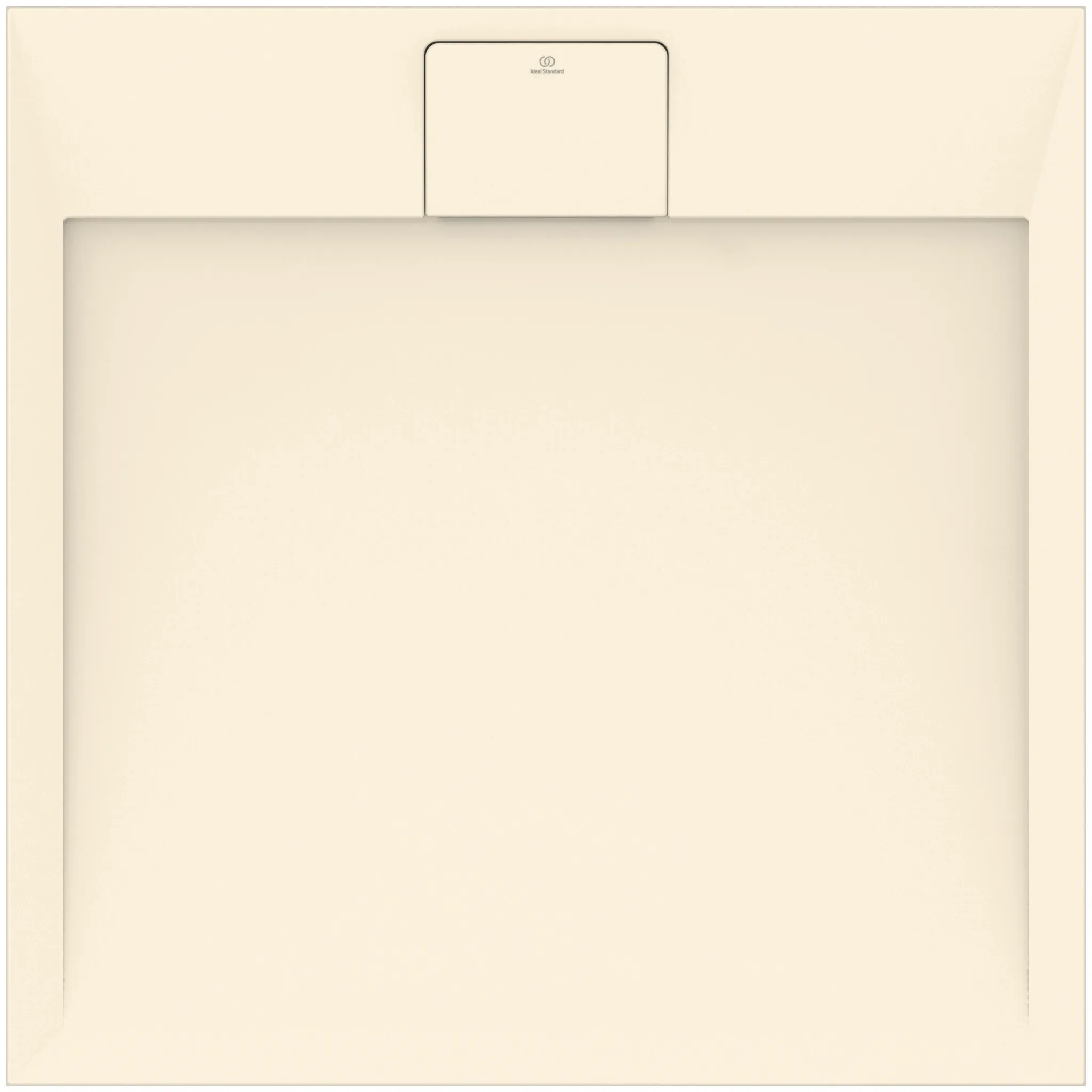 Ideal Standard Quadrat-Brausewanne Ultra Flat S i.life in Sandstein, 800x800x30 mm, rutschfest, Bodenebener Einbau möglich