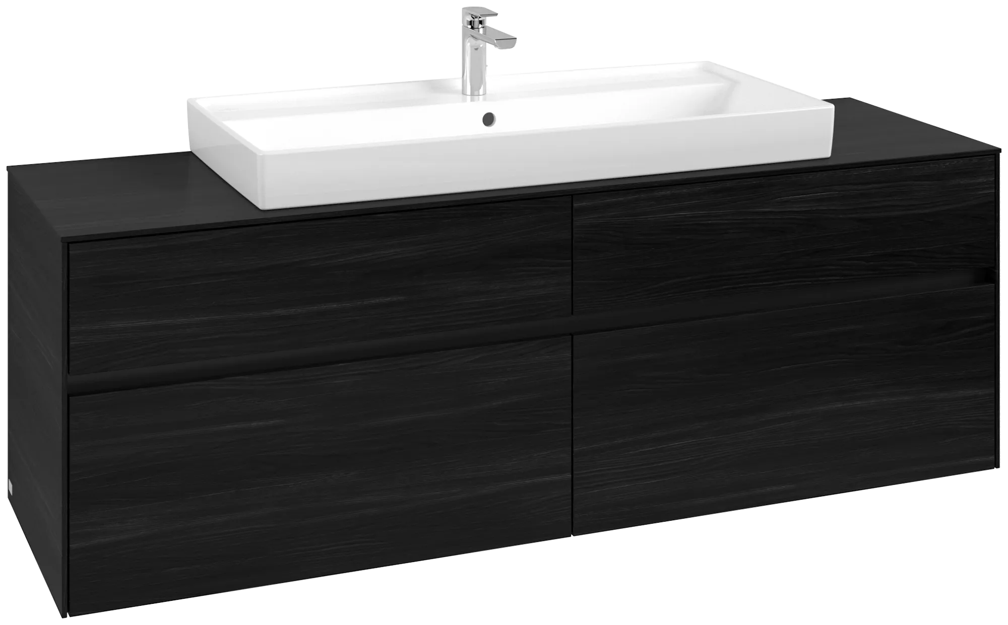 Villeroy & Boch Collaro Waschbeckenunterschrank C03100, 1600 x 548 x 500 mm, Black Oak