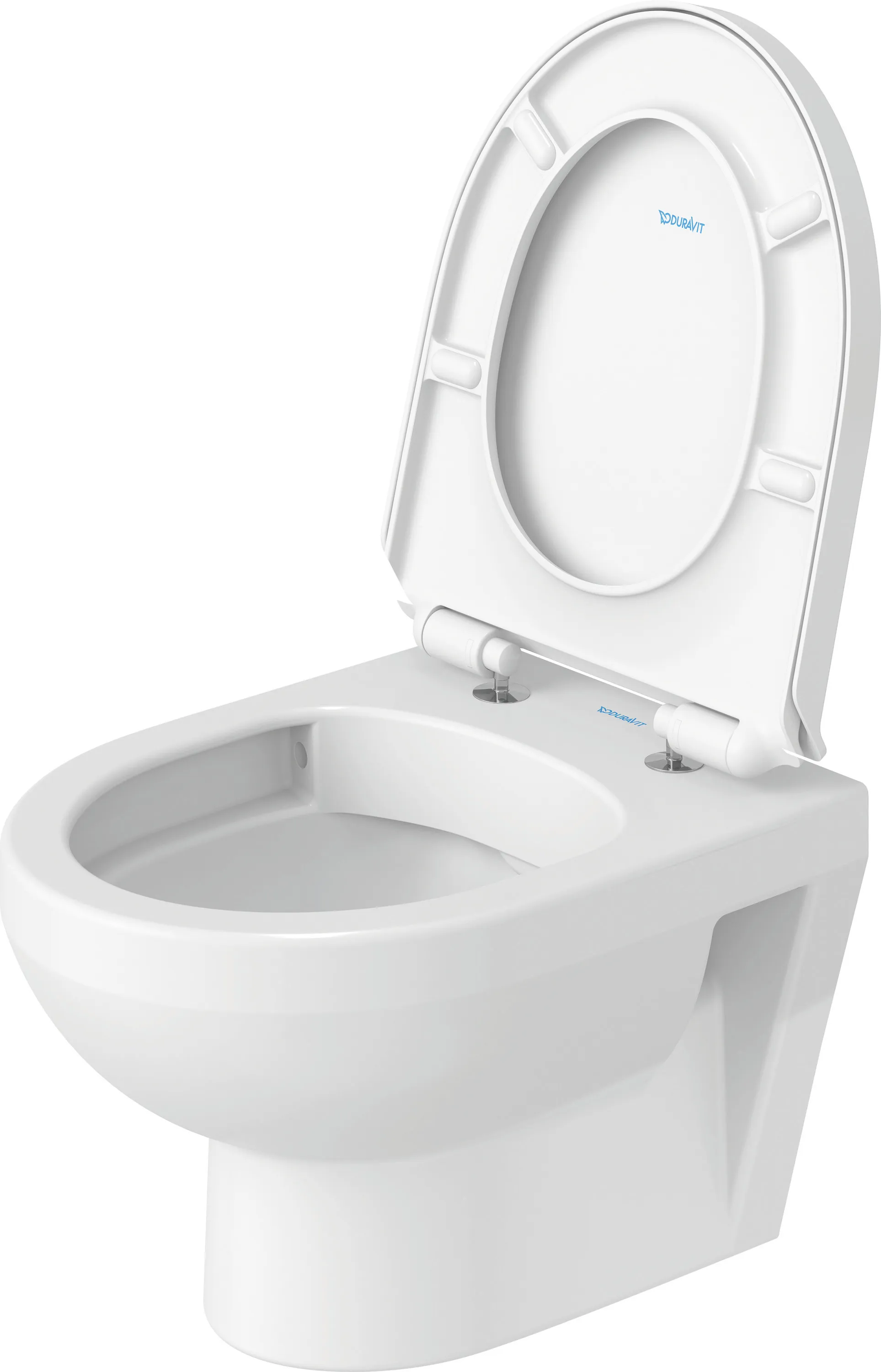 Duravit Wand-Tiefspül-WC Compact inkl. WC-Sitz „No.1“ 36,5 × 48 × 40 cm, Befestigung sichtbar, ohne Spülrand