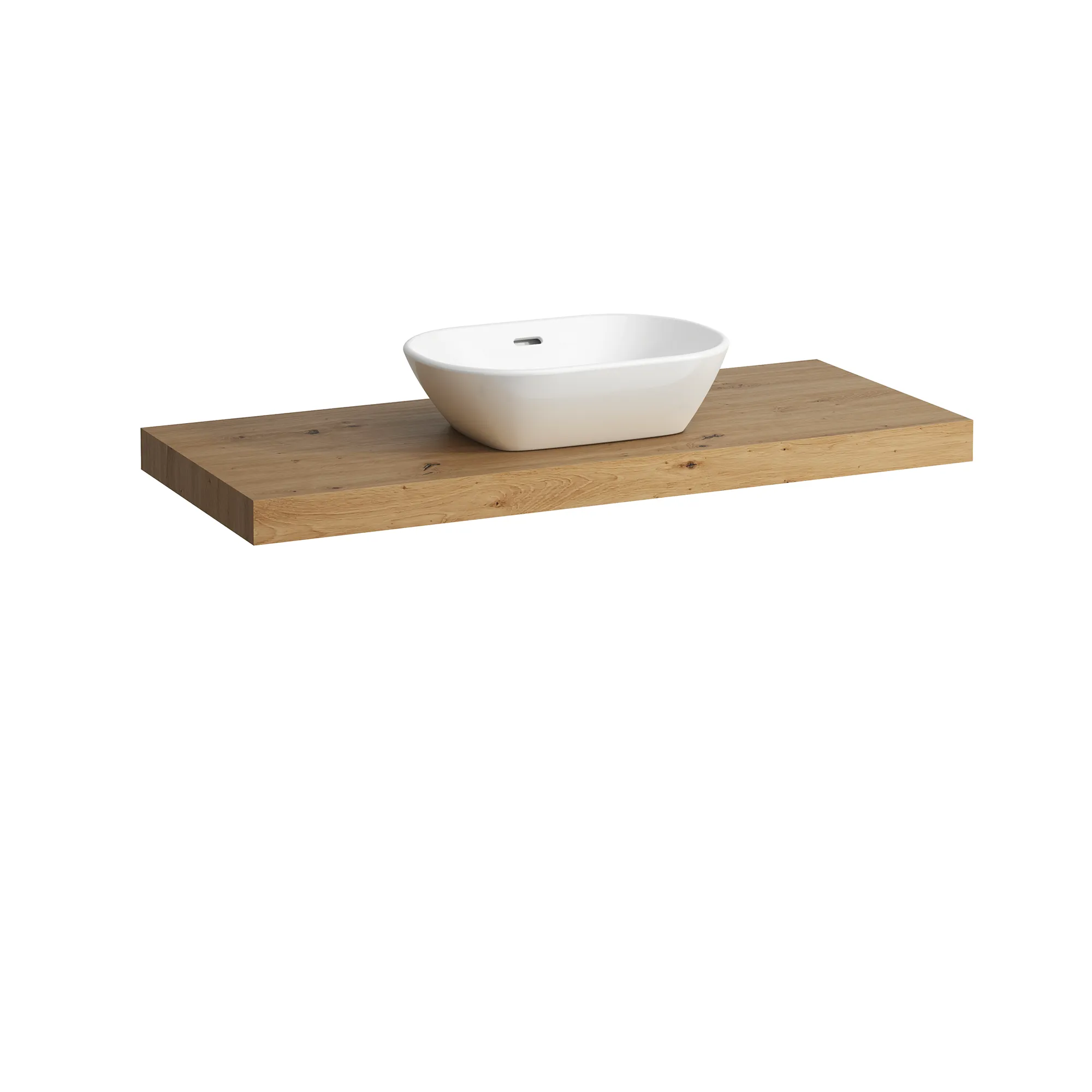 Laufen Waschtisch-Platte LANI 495x1185x65 mit Ausschnitt mittig wild. Eiche Laufen Waschtisch-Platte LANI 495x1185x65 mit Ausschnitt mittig wild. Eiche