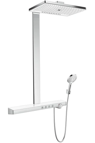 Showerpipe Rainmaker Select E 460 3jet EcoSmart weiss/chrom Showerpipe Rainmaker Select E 460 3jet EcoSmart weiss/chrom
