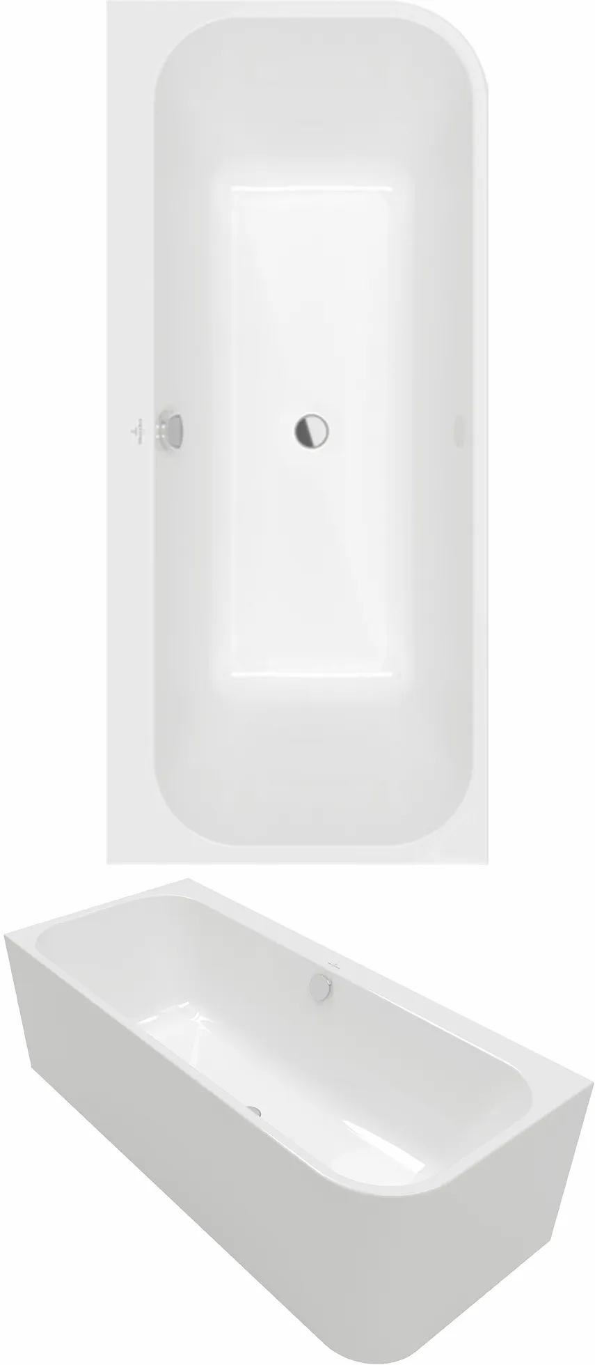 Villeroy & Boch Badewanne „Architectura“ vorwand rechteck 180 × 80 cm, links