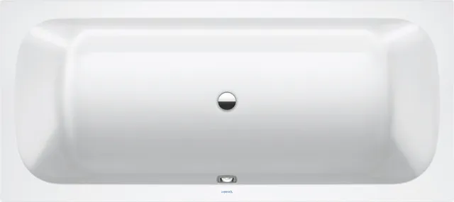 Duravit Badewanne „Qatego“ rechteck 1800 × 800 mm, Mittelablauf in Weiß Duravit Badewanne „Qatego“ rechteck 1800 × 800 mm, Mittelablauf in Weiß