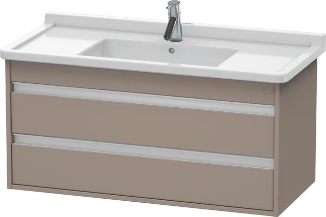 Duravit Waschtischunterschrank wandhängend „Ketho“ 100 × 48 × 45,5 cm Basalt Matt