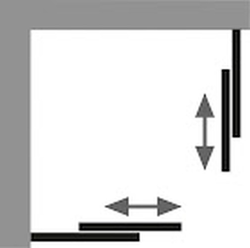 HSK gerahmte Eckeinstieg mit Schiebetür 4-teilig „Favorit“ Glas Mattierung mittig (65 cm), Profile Weiß, B: 800 mm H: 1850 mm T: 750 mm HSK gerahmte Eckeinstieg mit Schiebetür 4-teilig „Favorit“ Glas Mattierung mittig (65 cm), Profile Weiß, B: 800 mm H: 1850 mm T: 750 mm