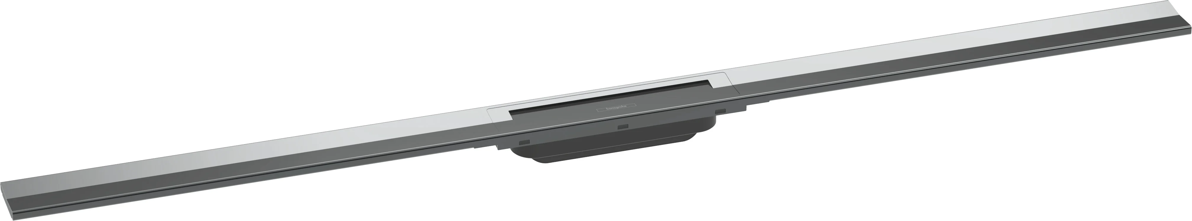 Hansgrohe RainDrain Flex Duschrinne 1200 mm, Chrom, zweiseitig montierbar, höhenverstellbar, bis zu 60 l/min Ablaufleistung