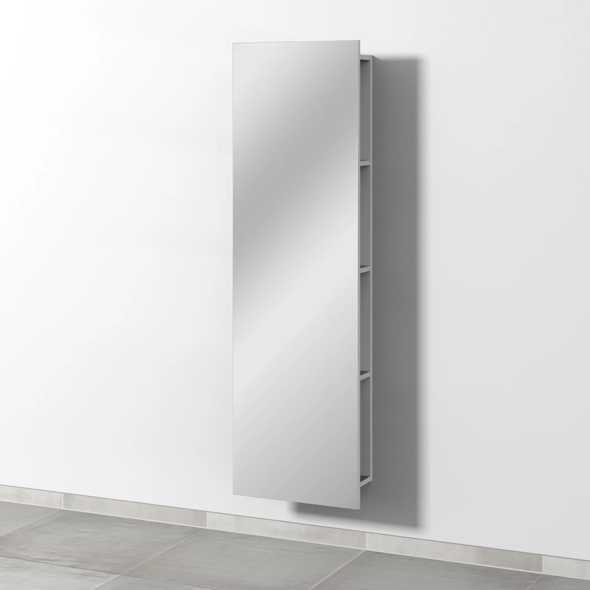 Spiegelregal 3way (BR190) 1500x450x222 Anthrazit-Matt