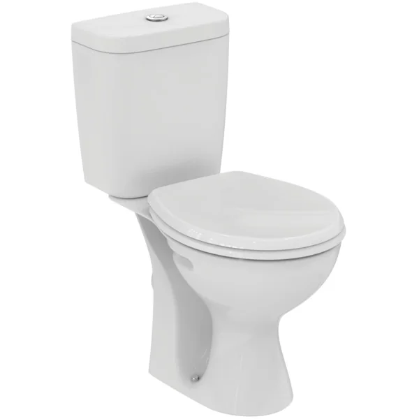 Ideal Standard Eurovit Standtiefspül-WC mit Spülkasten Zulauf oben, WC-Sitz, wassersparende 2-Mengen-Spülung, weiß Ideal Standard Eurovit Standtiefspül-WC mit Spülkasten Zulauf oben, WC-Sitz, wassersparende 2-Mengen-Spülung, weiß