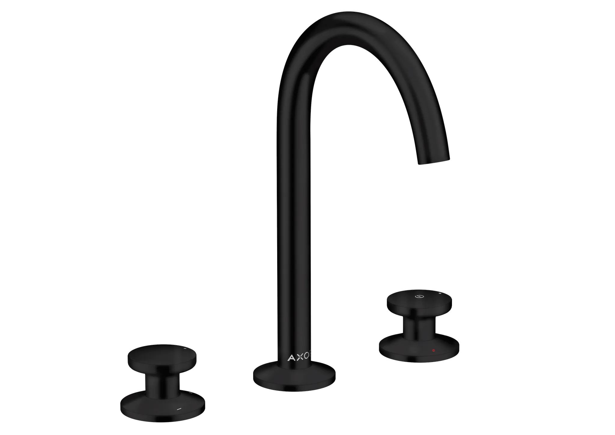 Hansgrohe AXOR One 3-Loch Waschtischarmatur Select 170, Mattschwarz