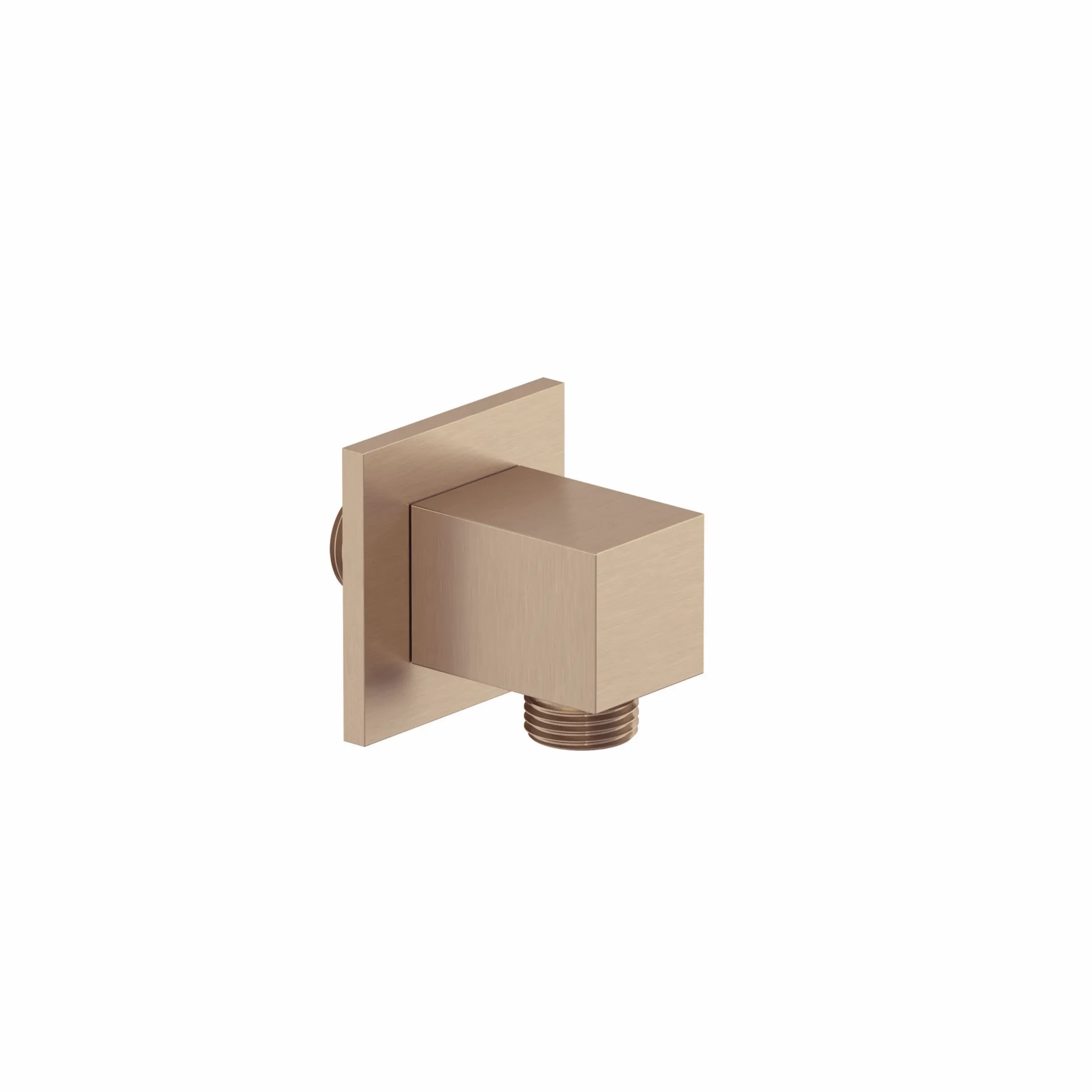 Kludi A-QA Wandanschlussbogen eckig Brushed Bronze PVD, DN 15, Ausladung 48 mm