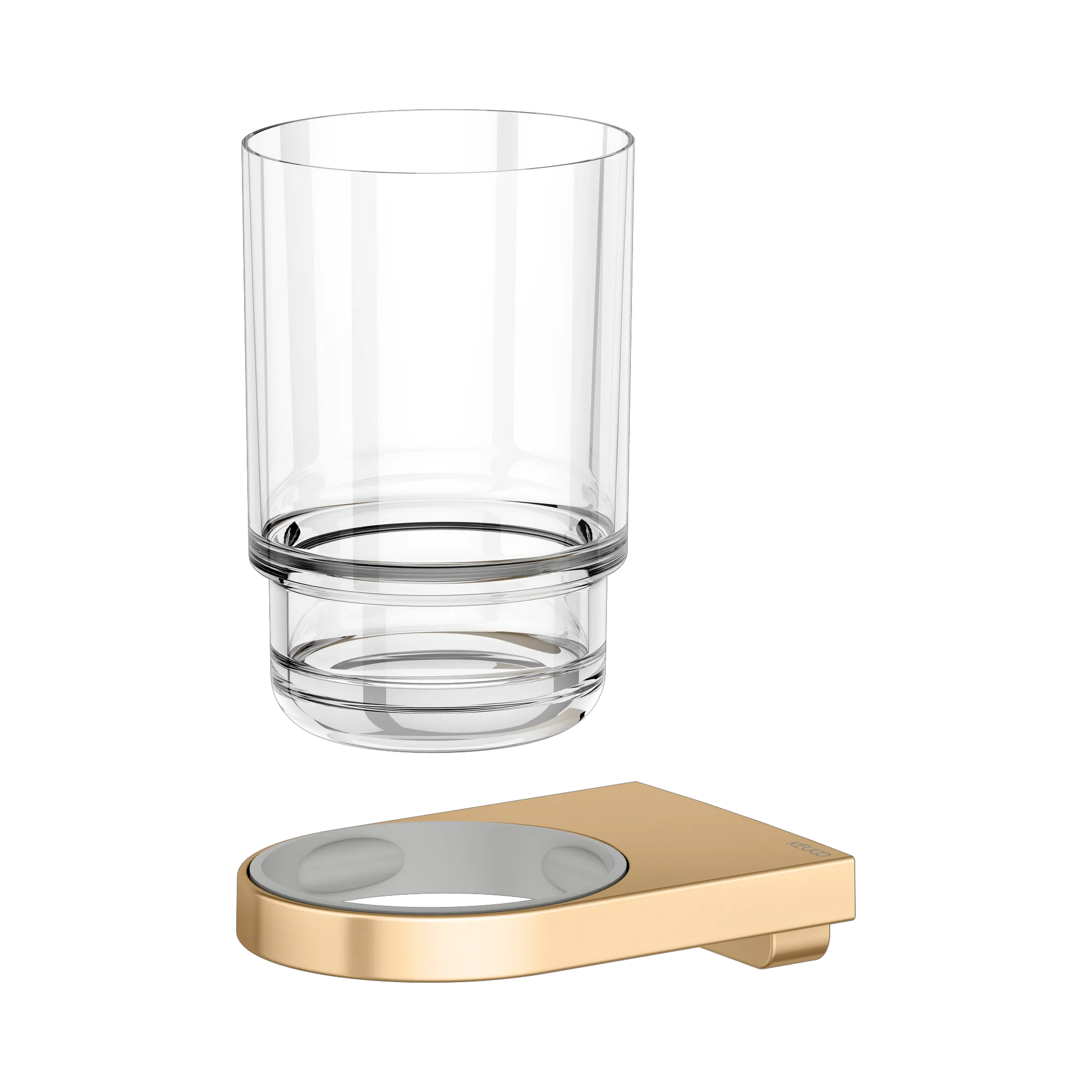 Collection Moll Glashalter Messing gebürstet Collection Moll Glashalter Messing gebürstet