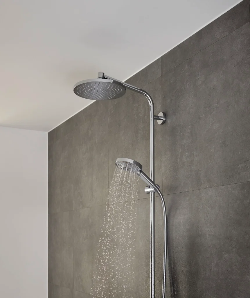 Hansgrohe Handbrause Raindance Select S 120, Chrom, 120 mm Brausekopfgröße, 3 Strahlarten (Rain, RainAir, Whirl), QuickClean, max. Durchfluss 15 l/min bei 3 bar
